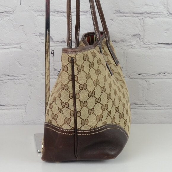 GUCCI Neutrals New Britt Canvas Tote - Picture 4 of 16
